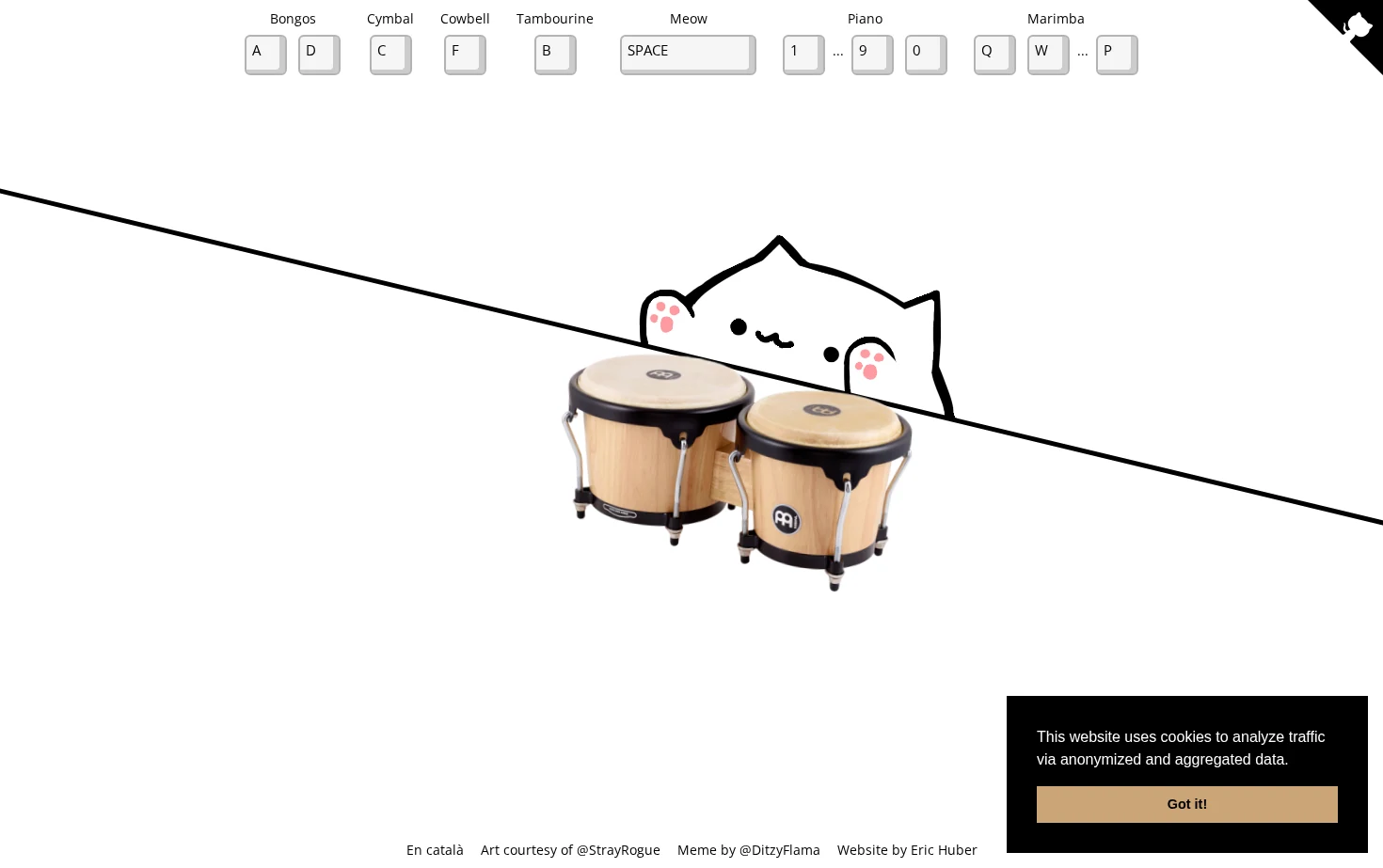 Bongo Cat 页面快照
